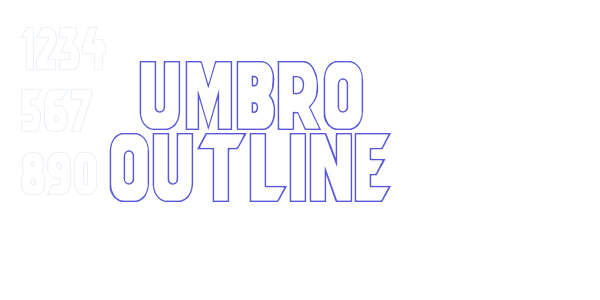 Umbro Outline font free