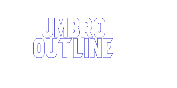 Umbro Outline Font Download