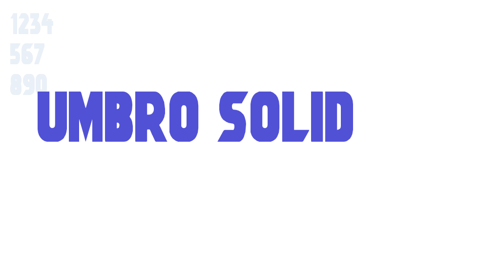 Umbro Solid-font-download