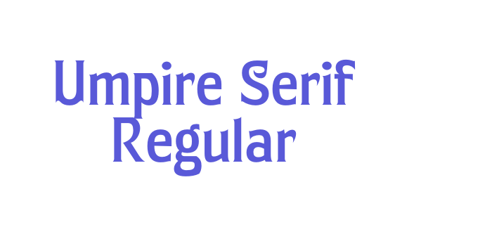 Umpire Serif Regular Font Download