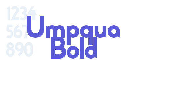 Umpqua Bold font free