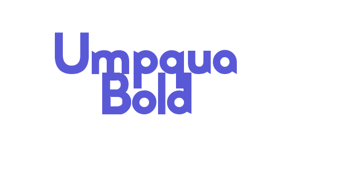 Umpqua Bold Font Download