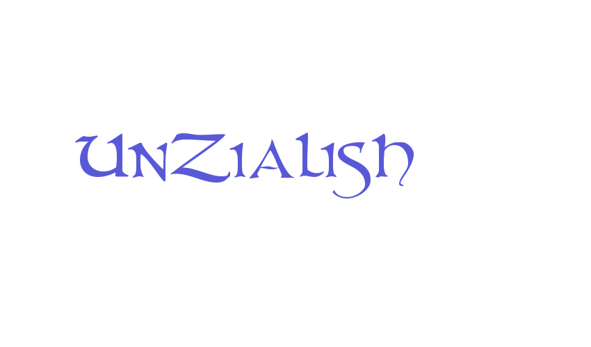 UnZialish Font Download