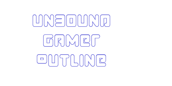 Unbound Gamer Outline Font Download