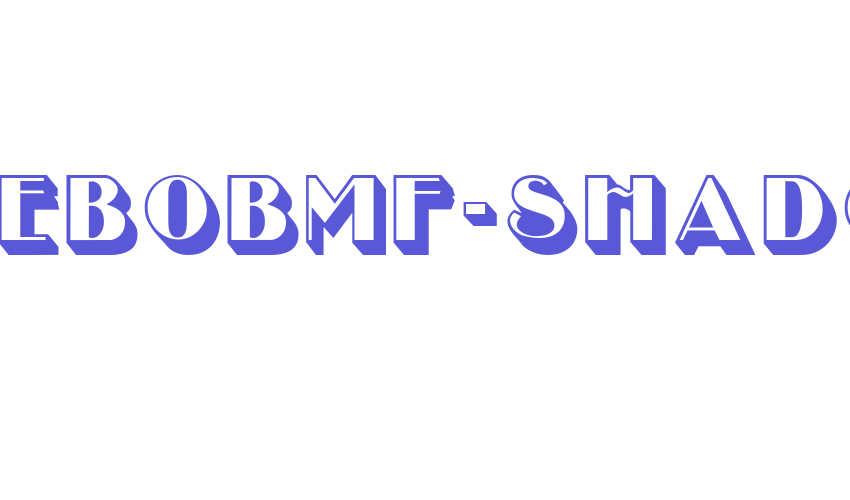 UncleBobMF-Shadow Font