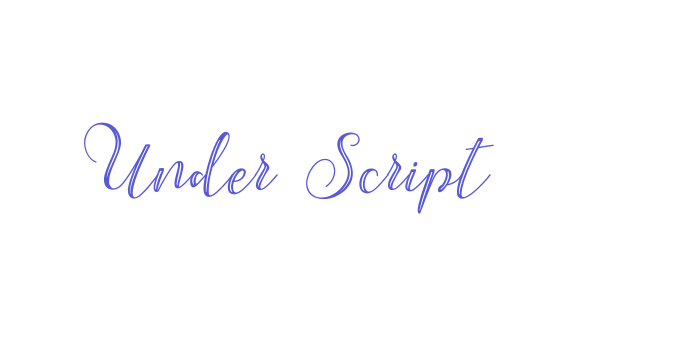 Under Script Font Download