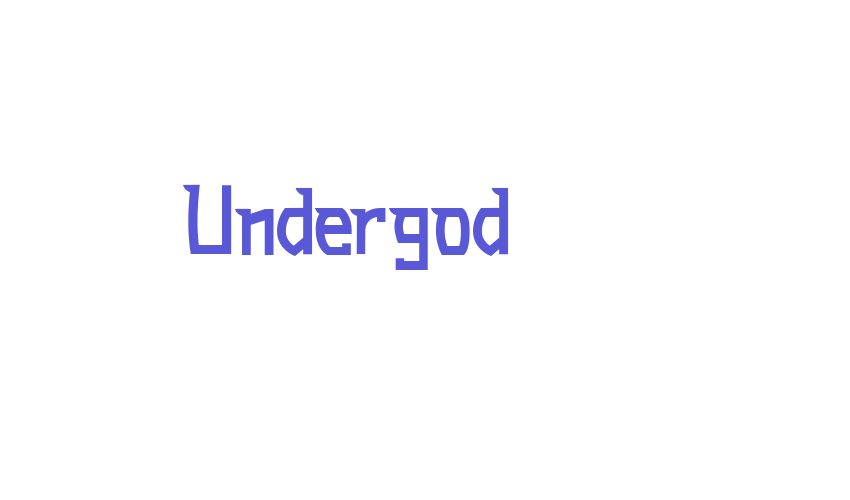 Undergod Font