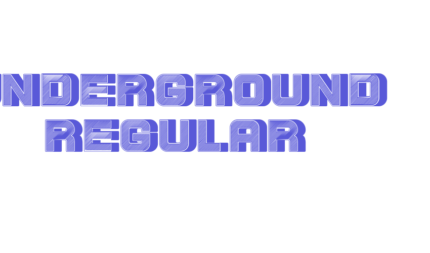 Underground Regular Font