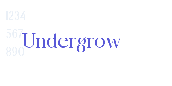 Undergrow font free