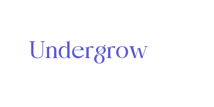 Undergrow Font Download