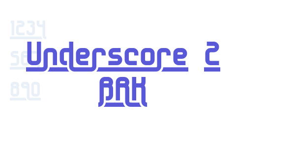 Underscore 2 BRK font free