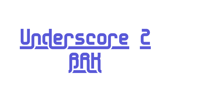 Underscore 2 BRK Font Download