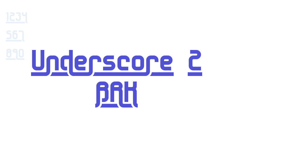 Underscore 2 BRK-font-download