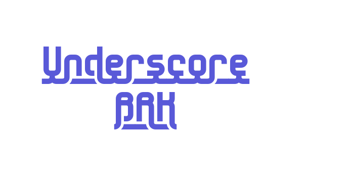 Underscore BRK Font