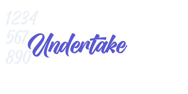 Undertake font free