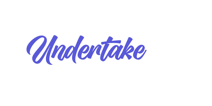 Undertake Font