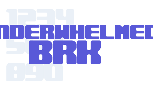 Underwhelmed BRK Font