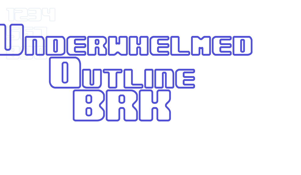 Underwhelmed Outline BRK-font-download