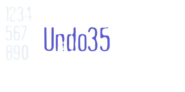 Undo35 font free