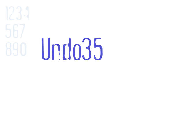 Undo35 Font Download