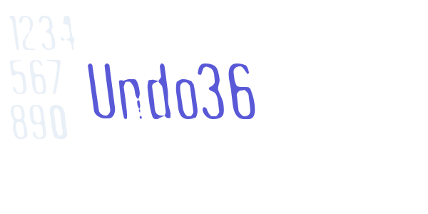 Undo36 font free