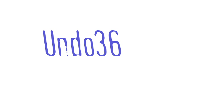 Undo36 Font Download