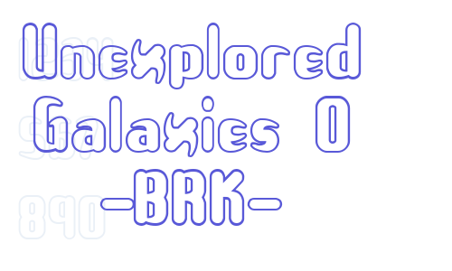 Unexplored Galaxies O -BRK- Font Download