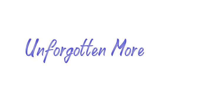 Unforgotten More Font Download