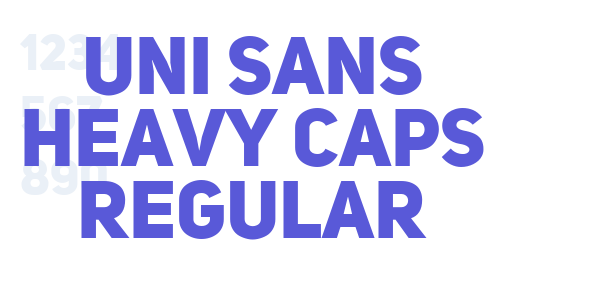 Uni Sans Heavy CAPS Regular font