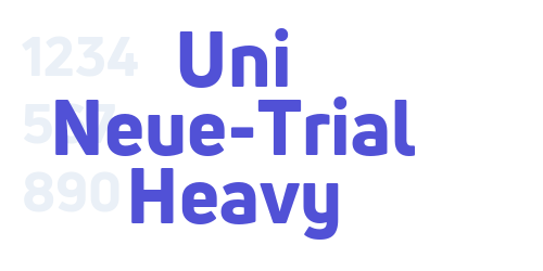 Uni Neue-Trial Heavy-font-download