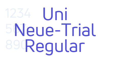 Uni Neue-Trial Regular-font-download