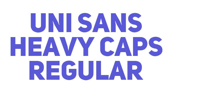 Uni Sans Heavy CAPS Regular Font Download