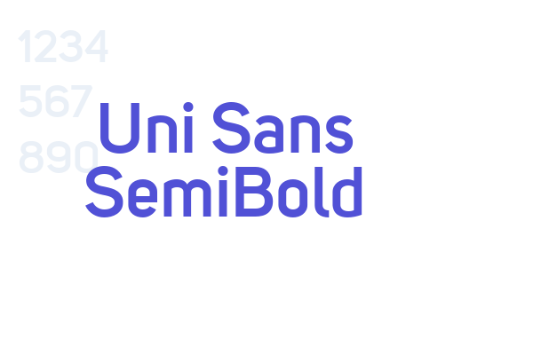 Uni Sans SemiBold