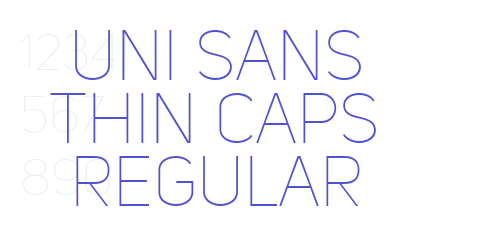 Uni Sans Thin CAPS Regular