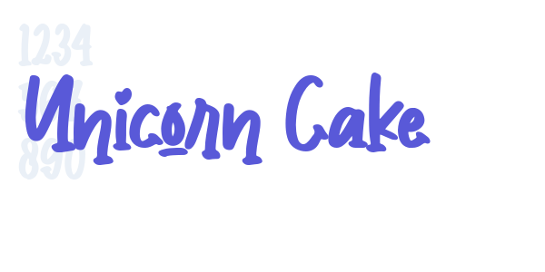 Unicorn Cake font