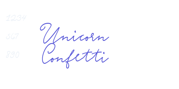 Unicorn Confetti font free