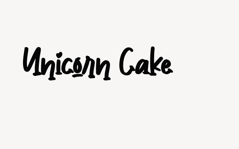 Unicorn Cake Font