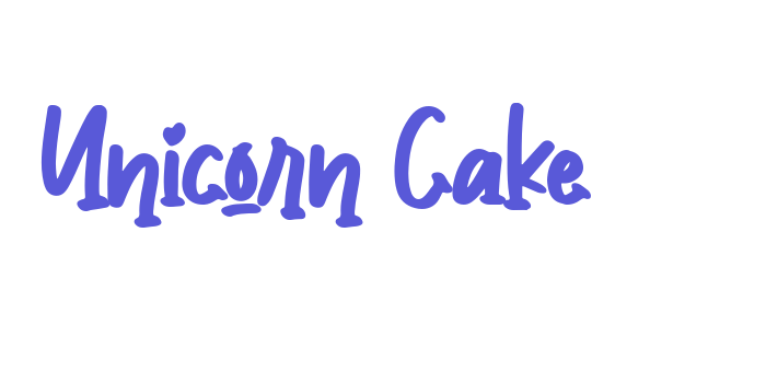 Unicorn Cake Font Download