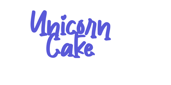 Unicorn Cake Font