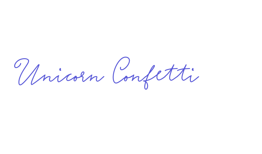 Unicorn Confetti Font Download