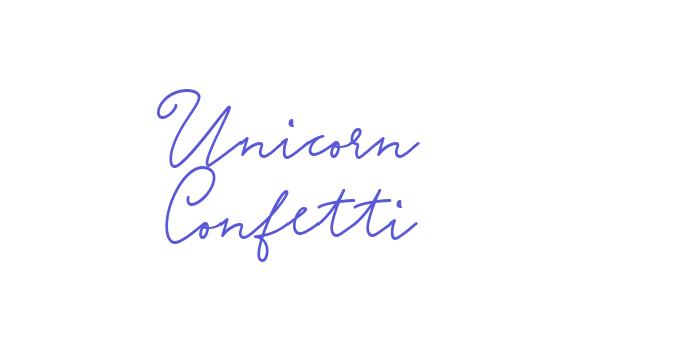 Unicorn Confetti Font Download