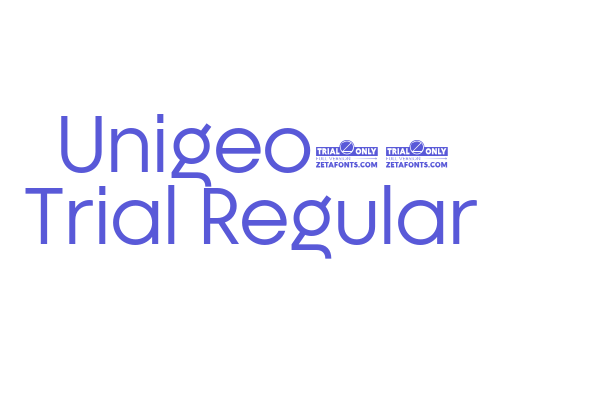 Unigeo64 Trial Regular Font