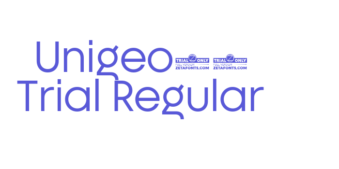 Download Unigeo64 Trial Regular Font