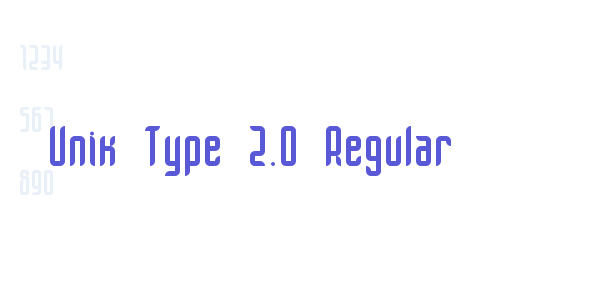 Unik Type 2.0 Regular font free