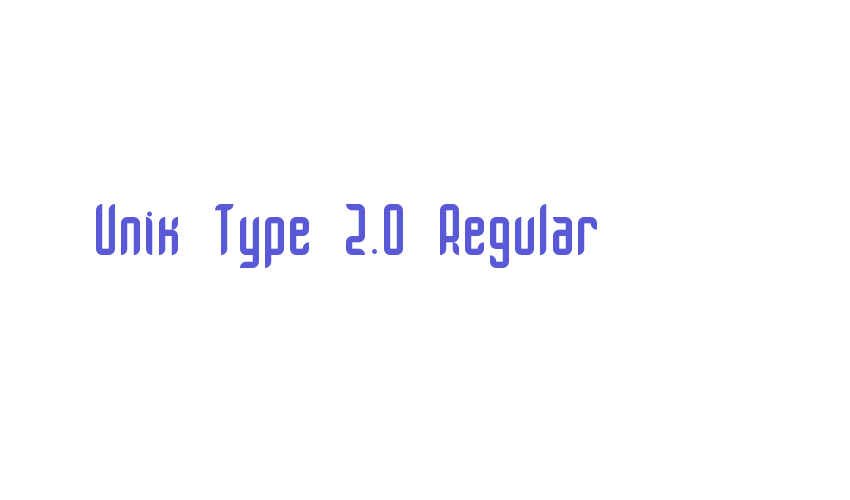 Unik Type 2.0 Regular Font Download