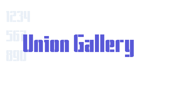 Union Gallery font free