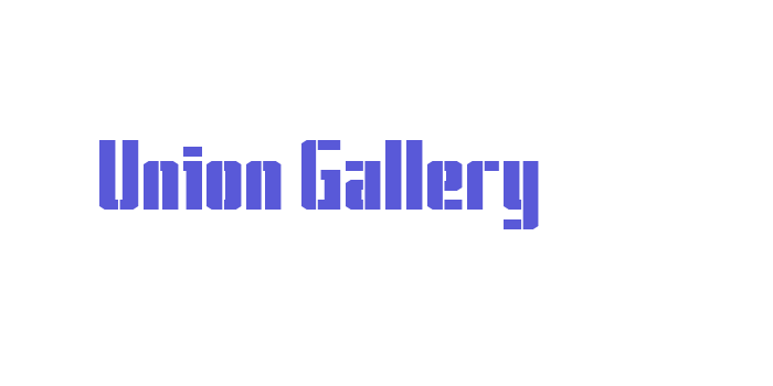 Union Gallery Font Download