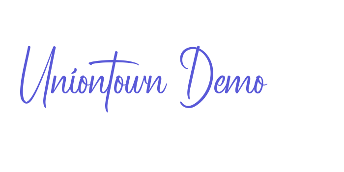 Download Uniontown Demo Font