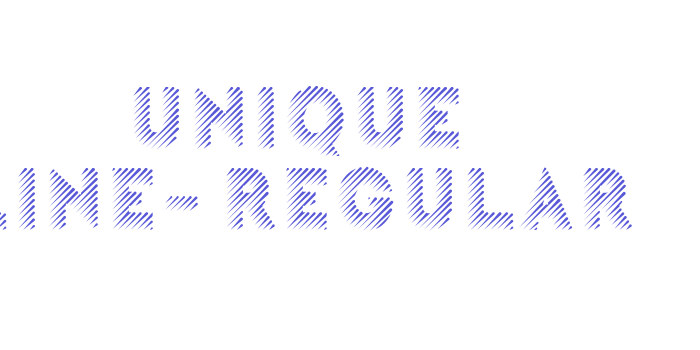 Unique Line-Regular Font Download