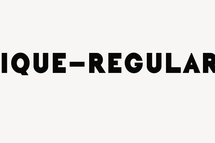 Unique-Regular font download